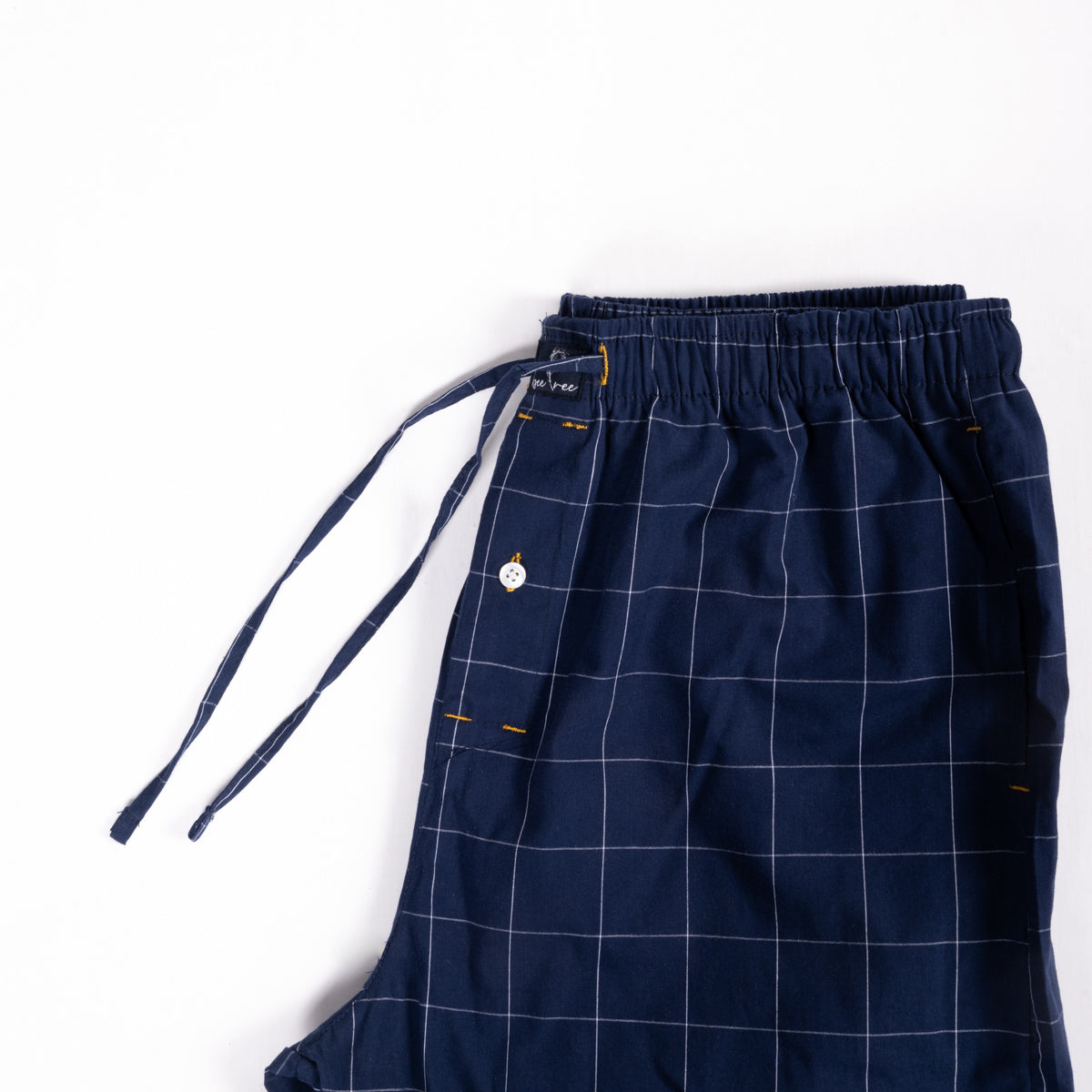 Royal Navy Check Cotton Premium Pajama