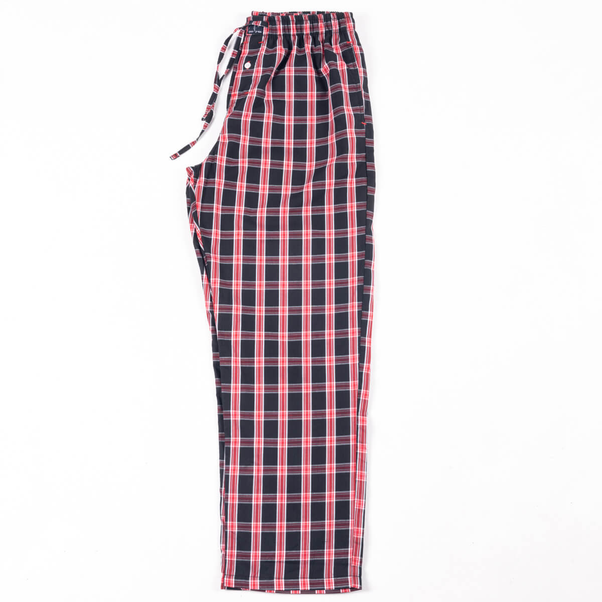 Maroon Black Check Cotton Pajama
