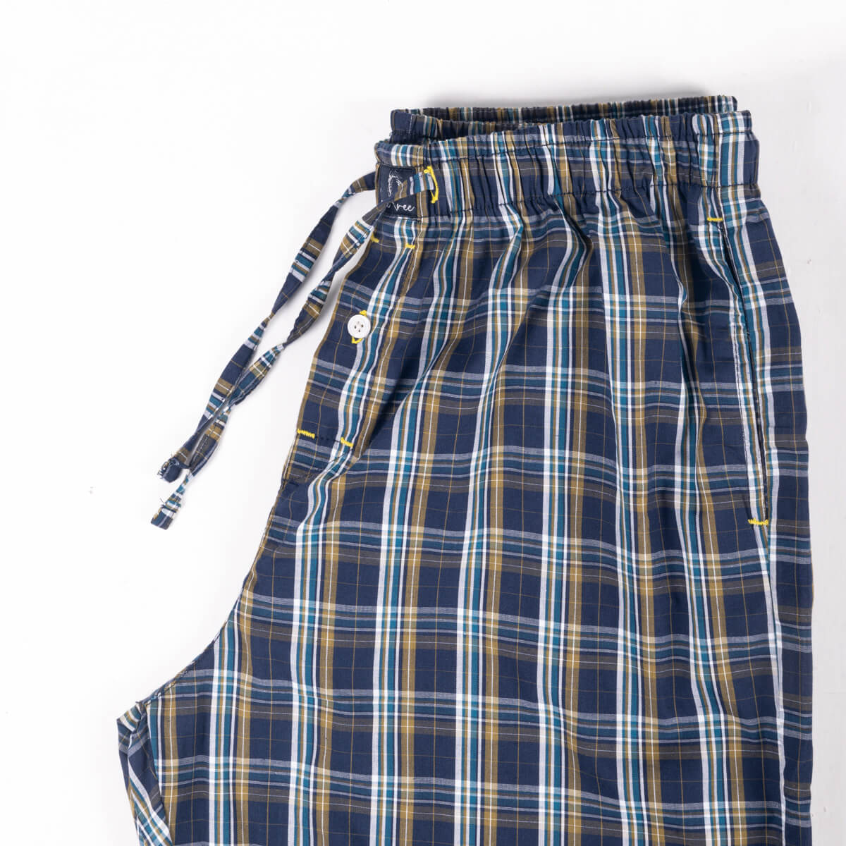 Premium Navy Multi Color Check Pajama