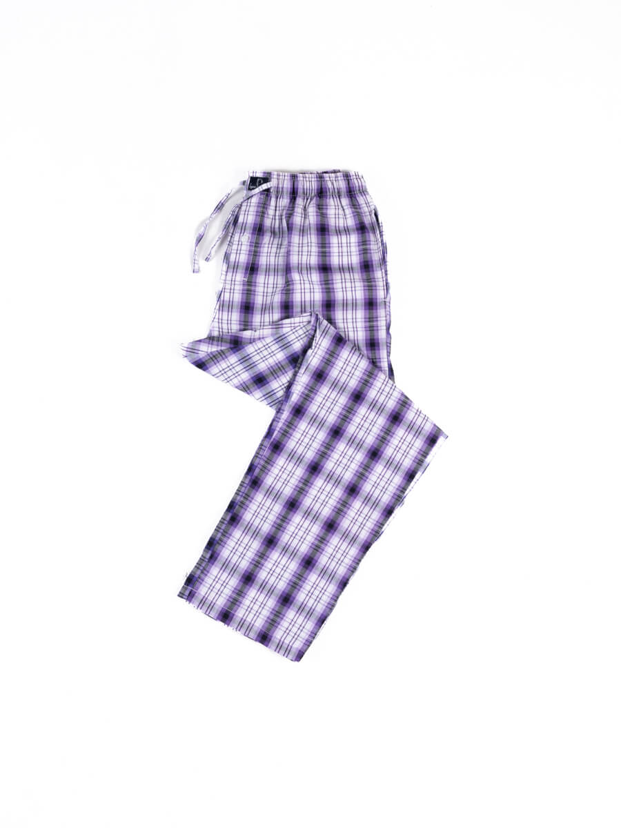 Purple Glowing Cotton Blend Pajama