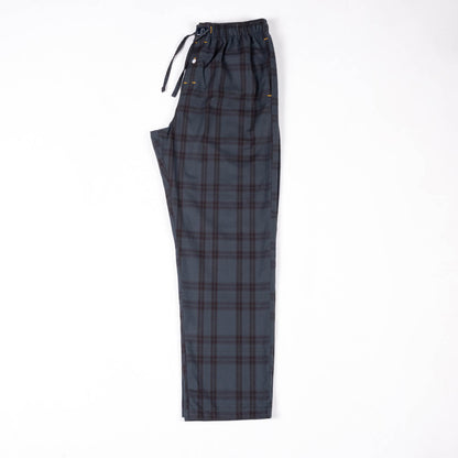 Charcoal Brown Check Cotton Pajama