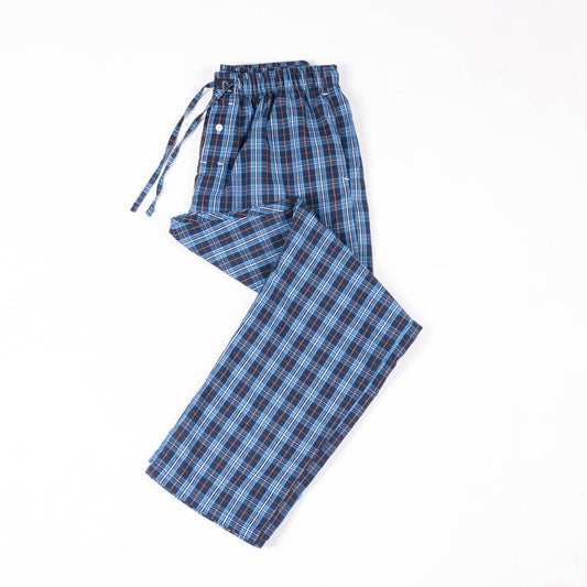 Sapphire Check Premium Cotton Pajama