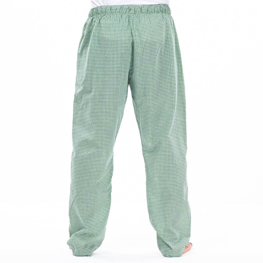 Mint & Navy Check 100% Cotton Pajama